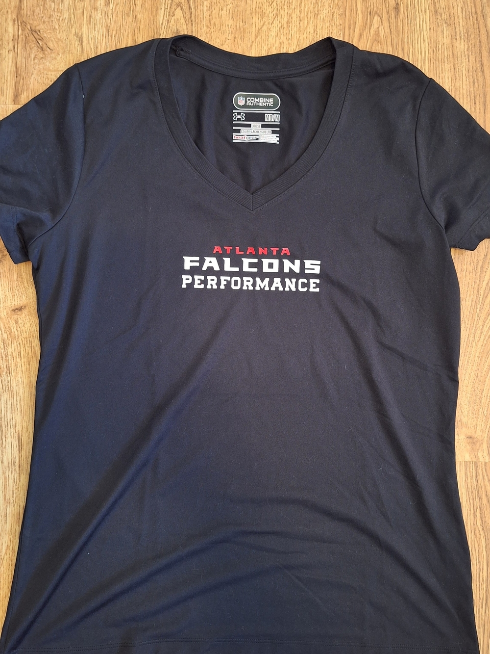 Under Armour Black Atlanta Falcons Performance V-Neck Tee